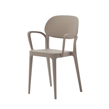Στοιβαζόμενη καρέκλα Alma Design Amy με ή χωρίς υποβραχιόνια | kasa-store