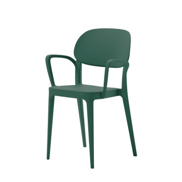 Στοιβαζόμενη καρέκλα Alma Design Amy με ή χωρίς υποβραχιόνια | kasa-store
