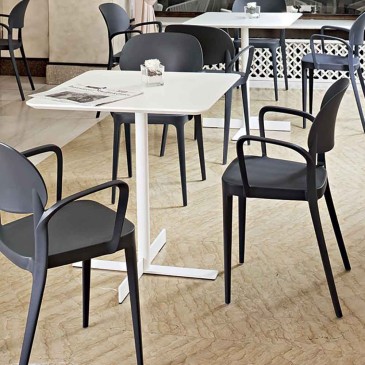 Alma Design Amy Set aus 4 Stühlen, erhältlich in verschiedenen Ausführungen mit oder ohne Armlehnen