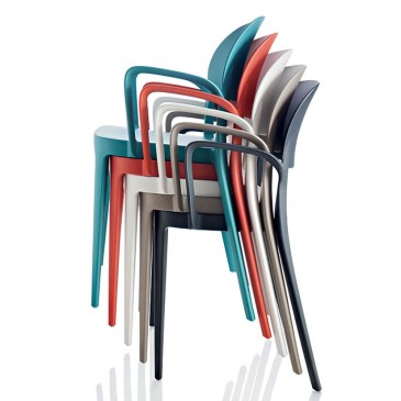 Alma Design Amy stabelbar stol med eller uten armlener | kasa-store