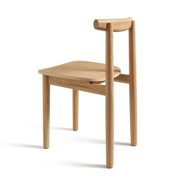 Cadeira Atipico Lola em madeira de freixo ou carvalho natural | kasa-store