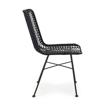 Bizzotto Lorena Vintage stoel met industrieel design | kasa-store