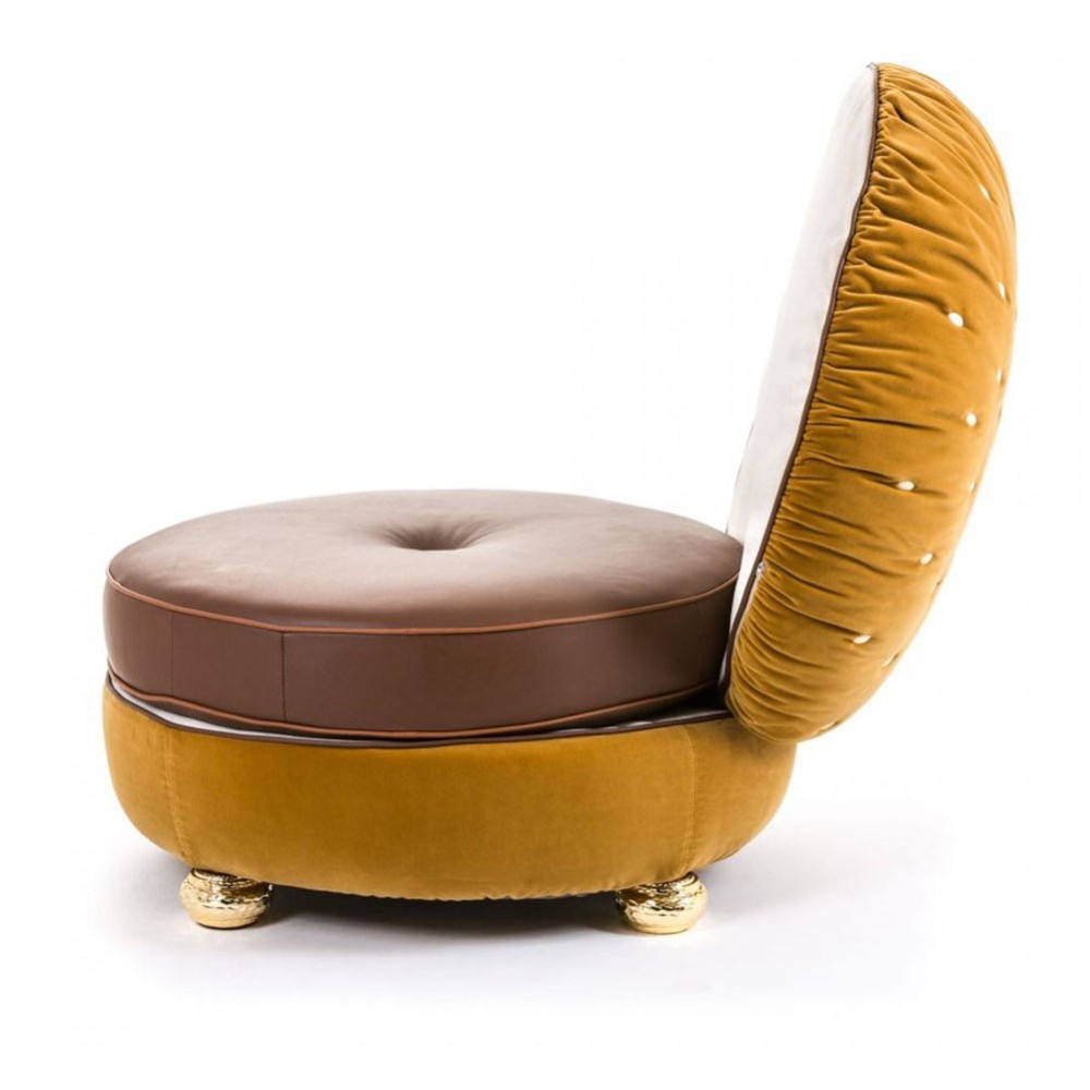 Poltrona Burgher Chair di Seletti a forma di panino | kasa-store