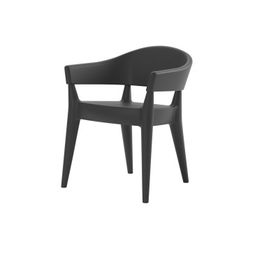 Alma Design Jo set 2 fauteuils met polyethyleen structuur verkrijgbaar in verschillende afwerkingen