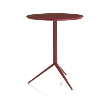 Στρογγυλό τραπέζι Ciak της Alma Design, βαμμένη μεταλλική κατασκευή με πτυσσόμενο επάνω μέρος
