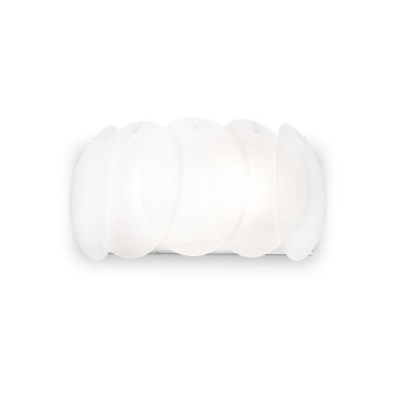 Ovalino fra Ideal-Lux den buede glasvæglampe | kasa-store