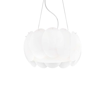 Luminária pendente Ovalino da Ideal lux disponível com 5 ou 8 luzes