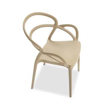 Dina Stackable outdoor polypropylene chair | kasa-store