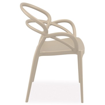 Dina Chaise empilable d'extérieur en polypropylène | kasa-store