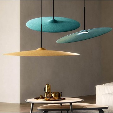 Acustica F58 suspension lamp by Fabbian available in various sizes and finishes