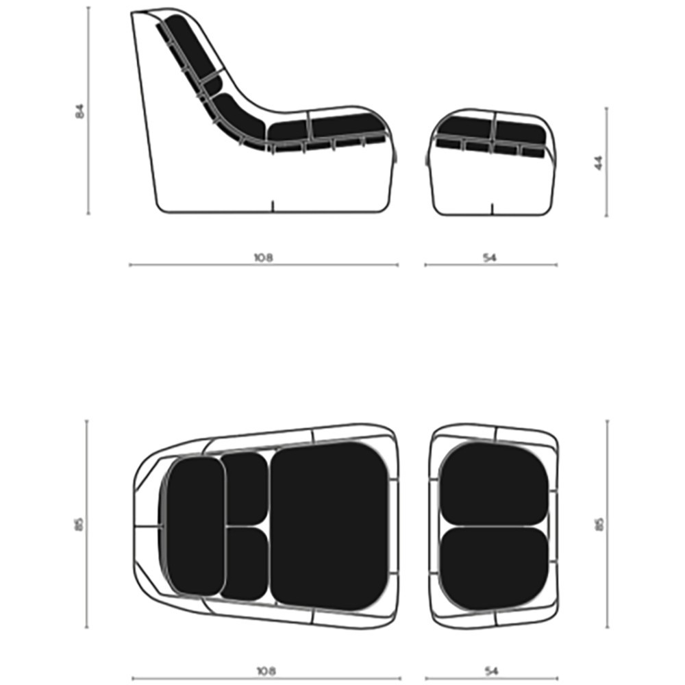 Plasma lænestol fra Poltronova det rigtige design til dig | kasa-store