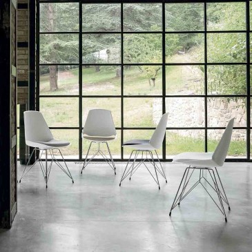 Target Point Valencia Chair with steel structure and polypropylene shell