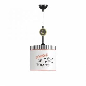 Piraten hanglamp decoratie op de lampenkap | kasa-store