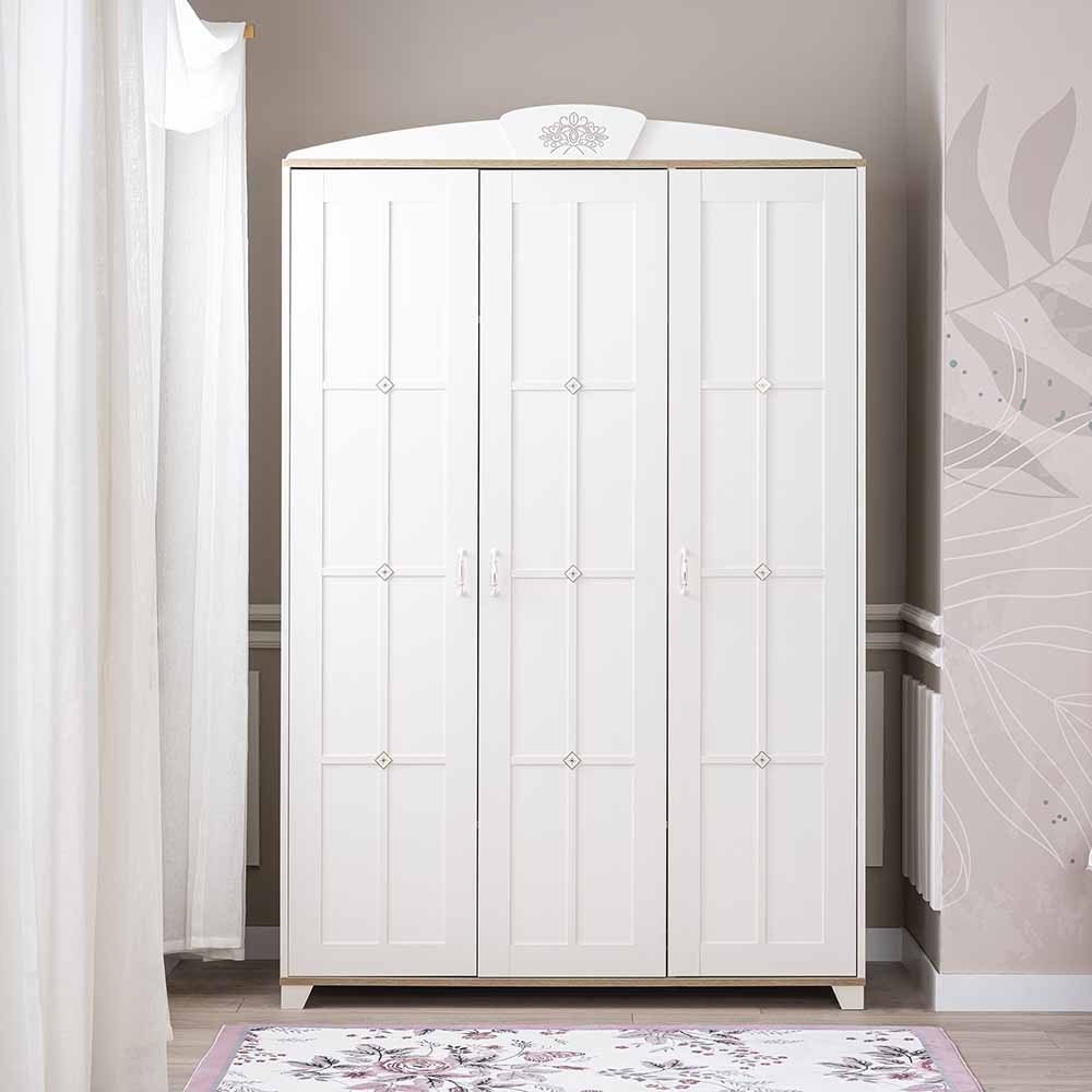 Frezya wardrobe with three or four doors that can be combined with the entire collection