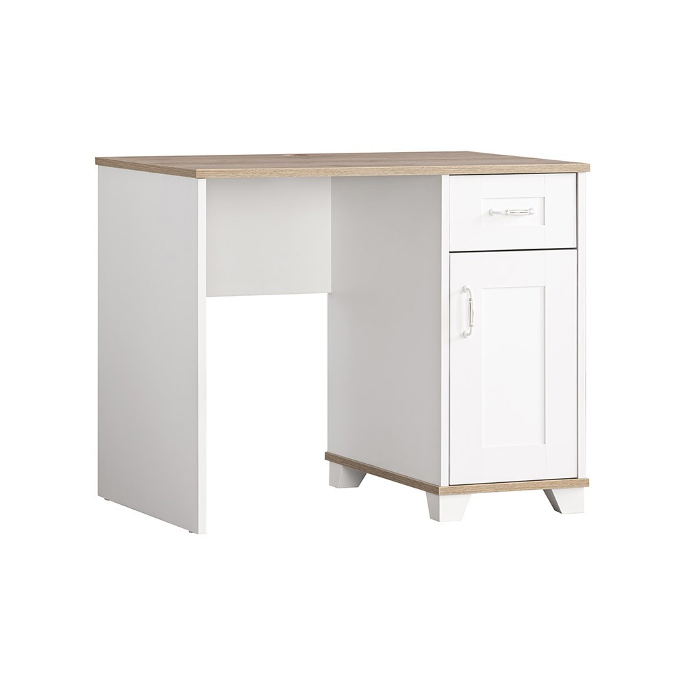 Fezya wooden desk with drawers and soft-close doors