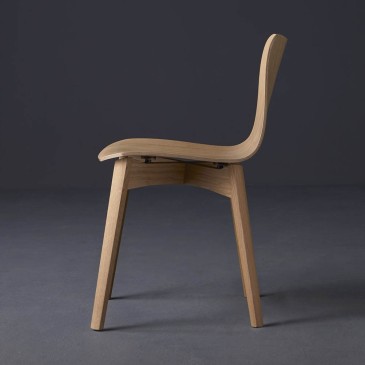 Colico Dandy W set 2 chairs structure in oak wood available in various finishes
