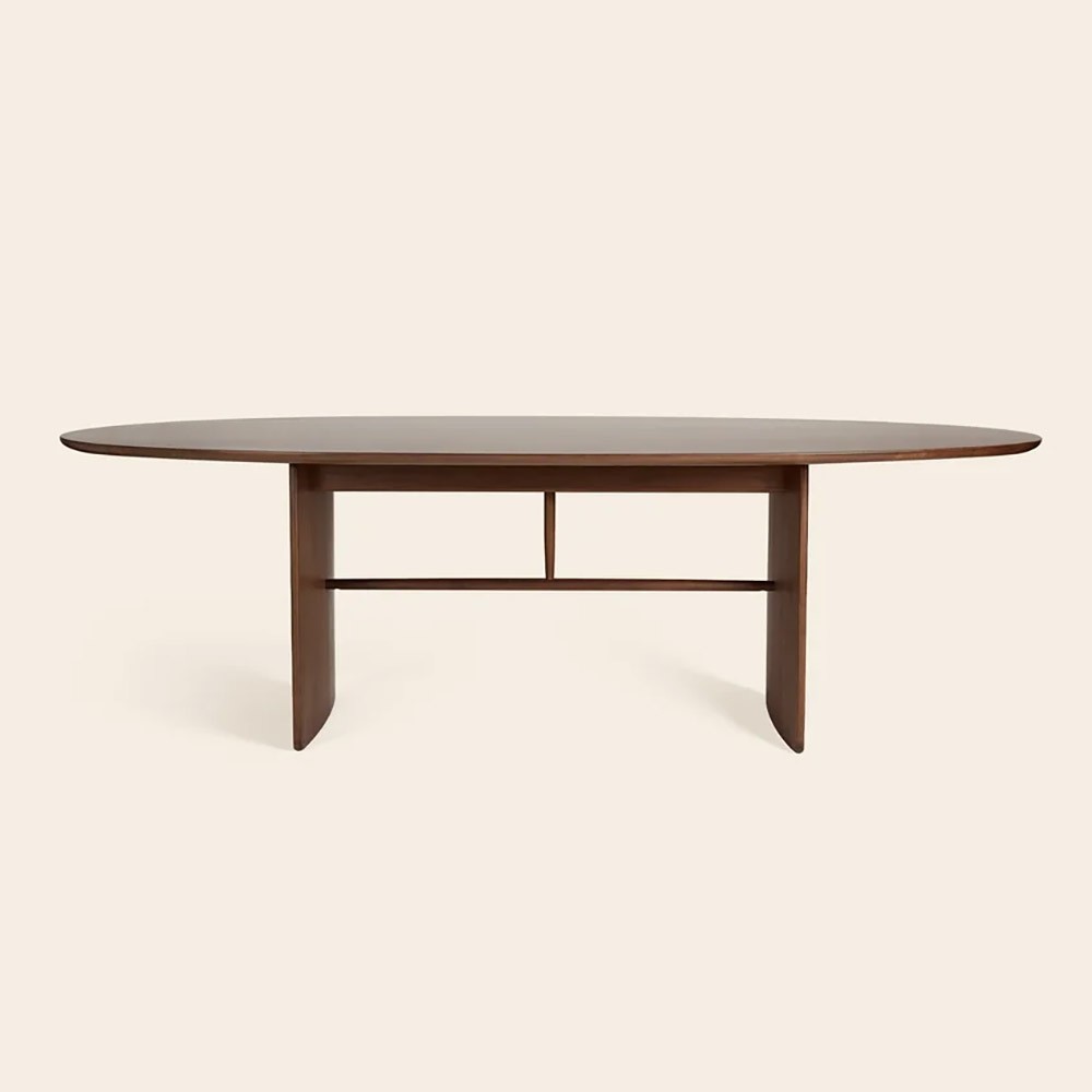 Pennon Large oval wooden table by L.Ercolani | kasa-store