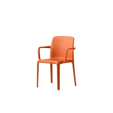 Connubia Bayo moderne og farverig stol med armlæn | kasa-store
