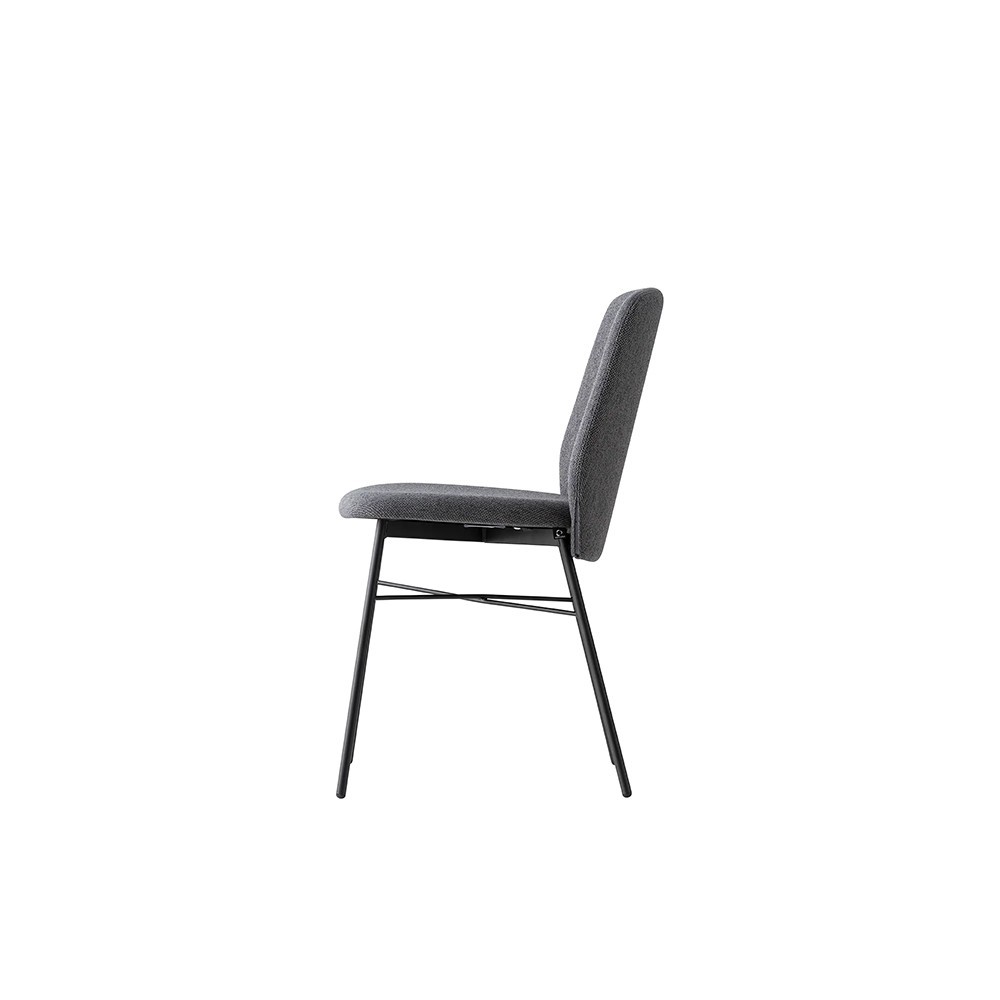 Connubia Sibilla Soft chaise rembourrée en métal | kasa-store