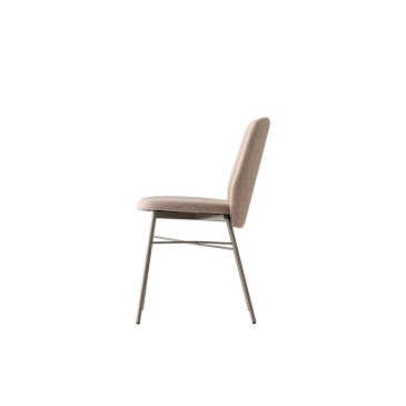 Connubia Sibilla Soft chaise rembourrée en métal | kasa-store