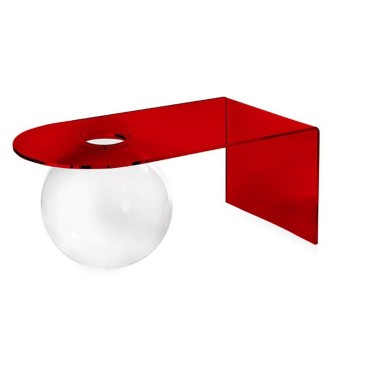 iplex design bolla tavolino contenitore rosso