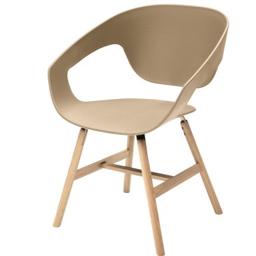 Casamania Vad Wood chair with armrests | kasa-store