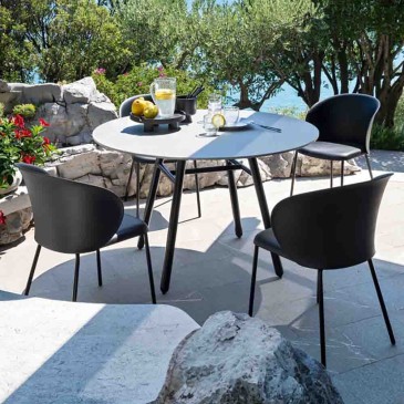 Connubia Yo! ronde vaste tafel geschikt voor tuinen | kasa-store