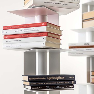 Cleopatra self-supporting vertical bookcase by Minottiitalia | kasa-store