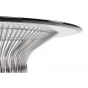 Re-edition of Platner smoking table by warren platner in steel and glass