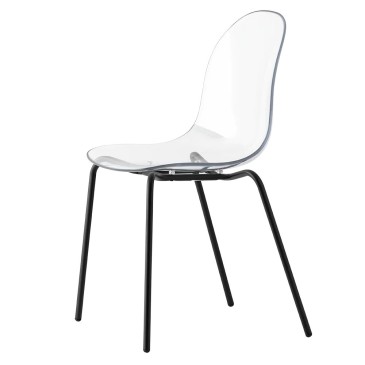 Connubia Academy chair in polycarbonate | kasa-store