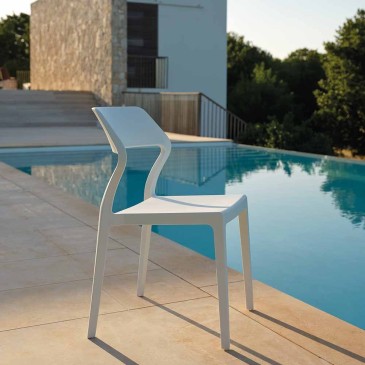 Sandy Set med 4 stolar för utomhus eller inomhus i polypropen | kasa-store