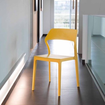 Sandy Conjunto de 4 cadeiras para exterior ou interior em polipropileno | kasa-store