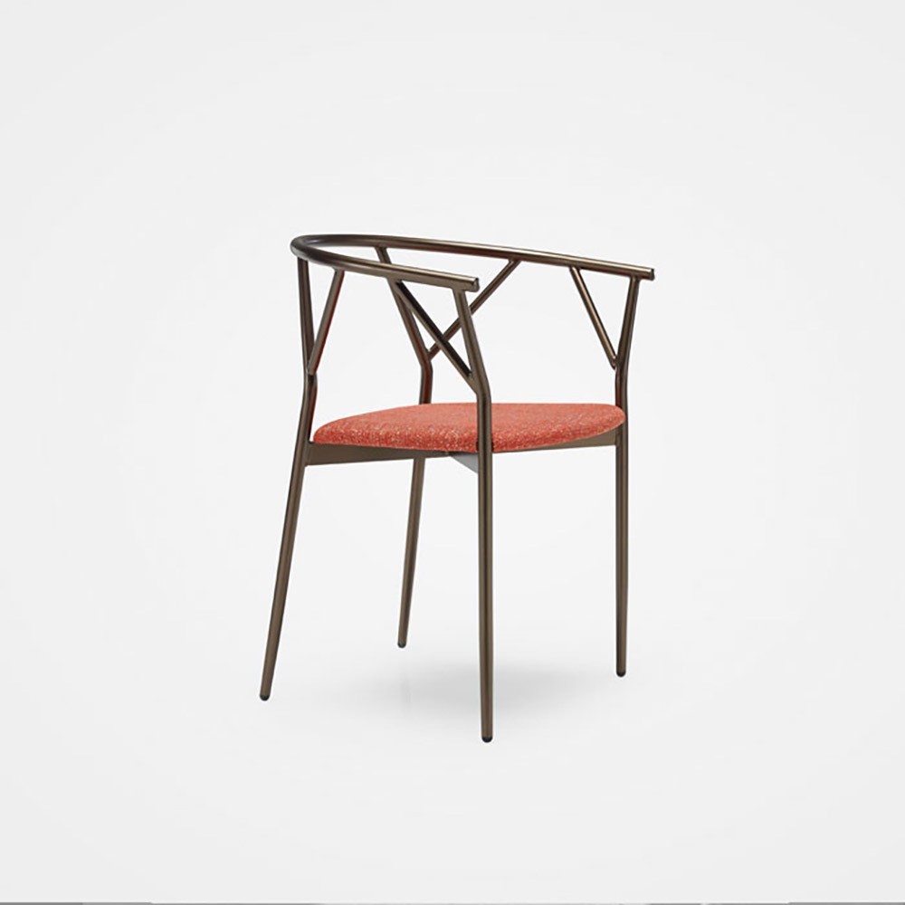Καρέκλα Freixotel Acra με υποβραχιόνια και κάθισμα με επένδυση | kasa-store