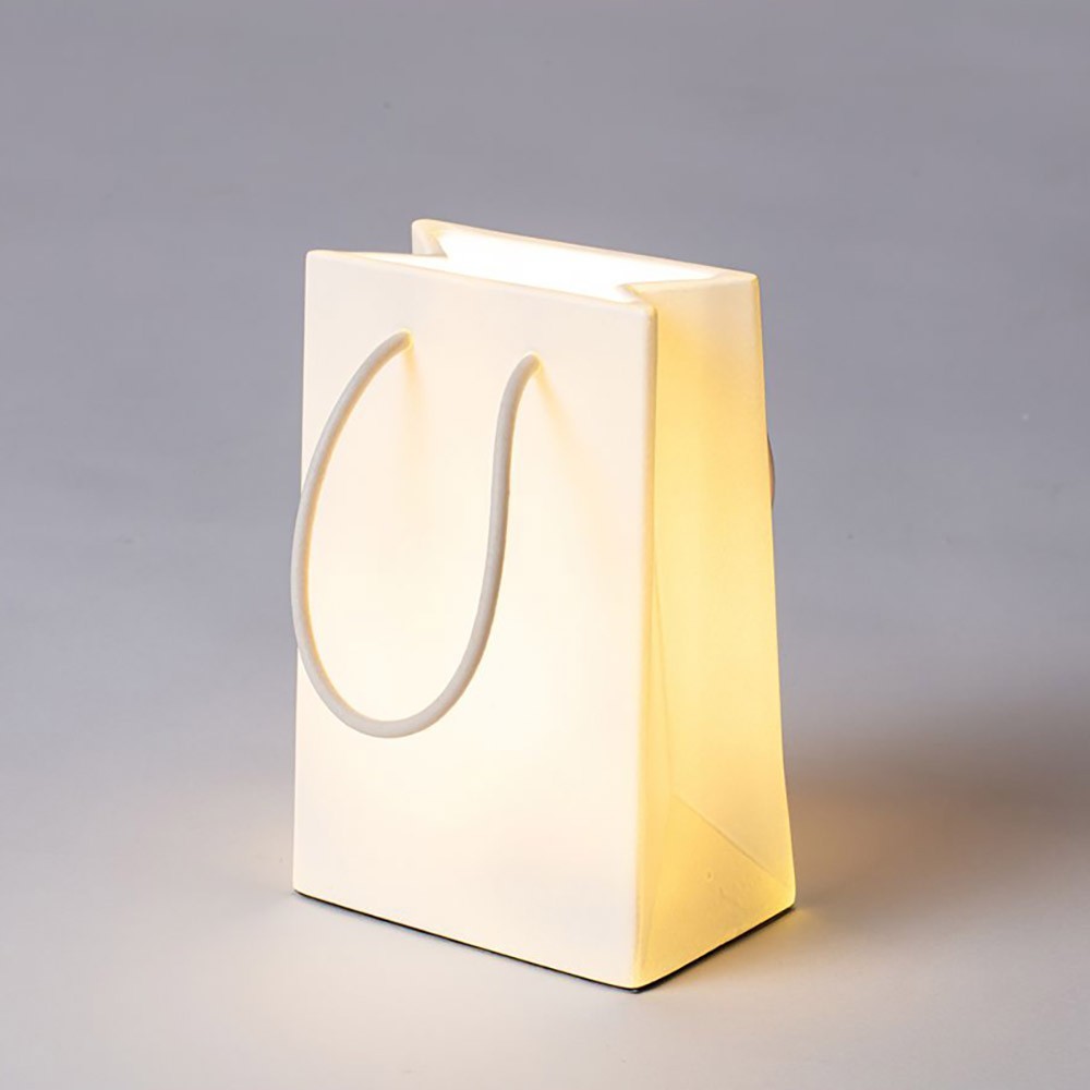 Lámpara de mesa de diseño Seletti Daily Glow Shopper | kasa-store