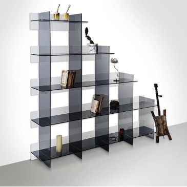 Atmosfera 3 Iplex Design libreria in plexiglass dalle linee minimal