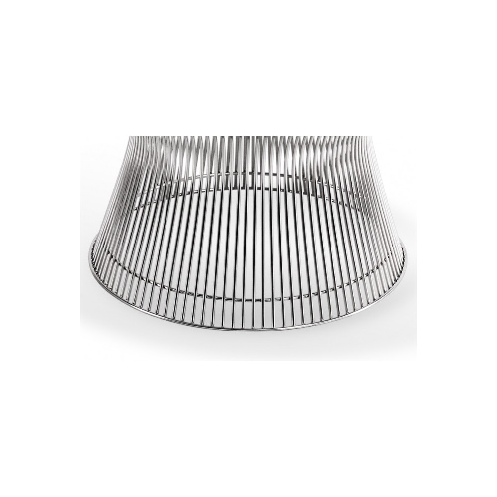 Re-edition of Platner smoking table by warren platner in steel and glass