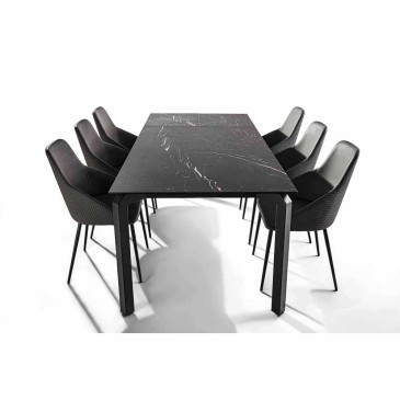 La Seggiola Atlante ausziehbarer Tisch aus Glaskeramik | kasa-store