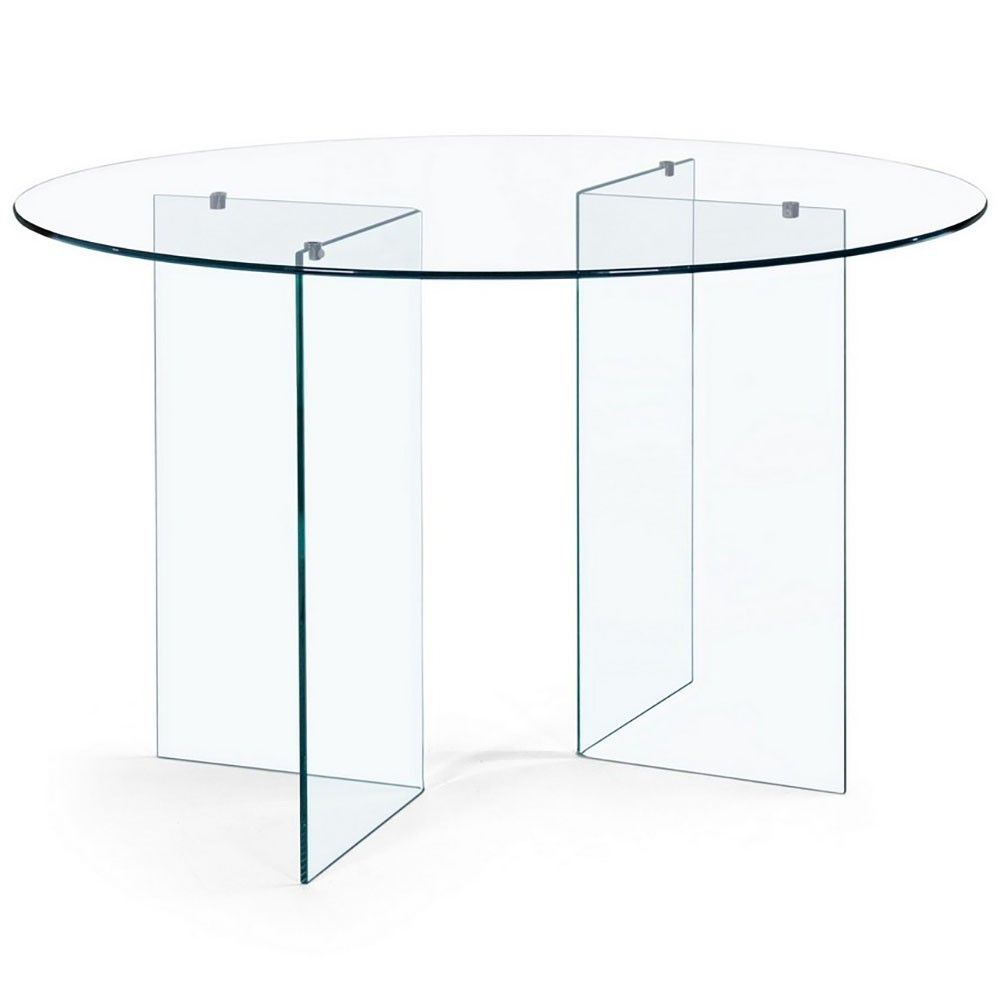 Bizzotto Iride round glass table | kasa-store