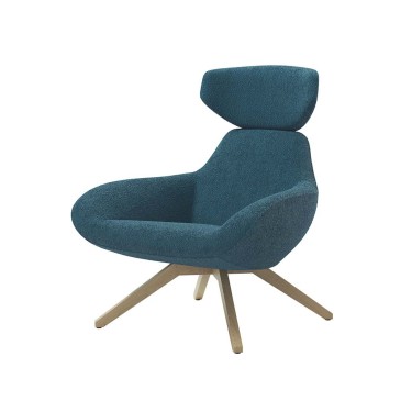 Alma Design X 2Großer gepolsterter Sessel mit Kopfstütze | kasa-store