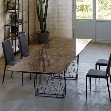 Osaka extendable table with metal structure | kasa-store