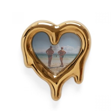 seletti melted heart gold