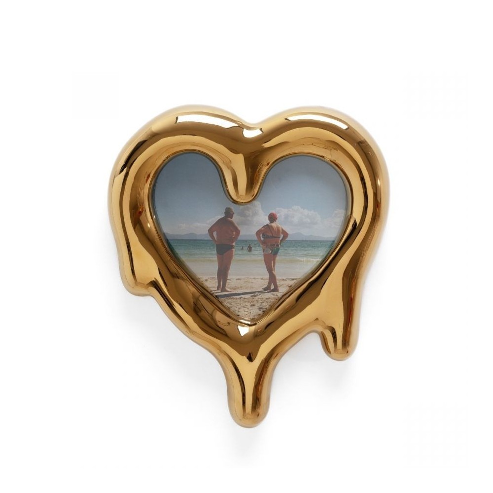 Seletti Melted Heart heart-shaped photo holder | kasa-store