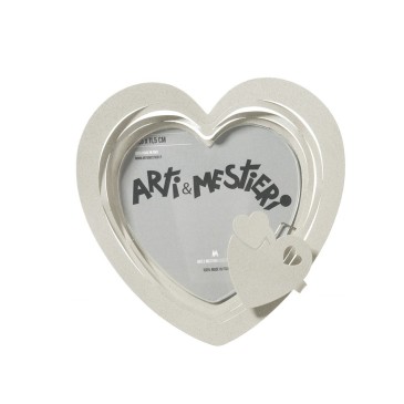 Arti e Mestieri Mon Coeur heart-shaped photo frame made of painted iron in various finishes