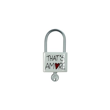 Padlock of love hanger made of resin and decorated by hand