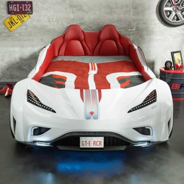 Cama de carro esportivo GTE com luzes e efeitos sonoros