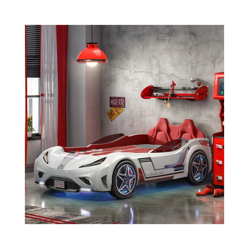 GTE Sport car bed with lights and sound effects