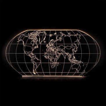 Vesta Wall World væglampe i form af et verdenskort | kasa-store