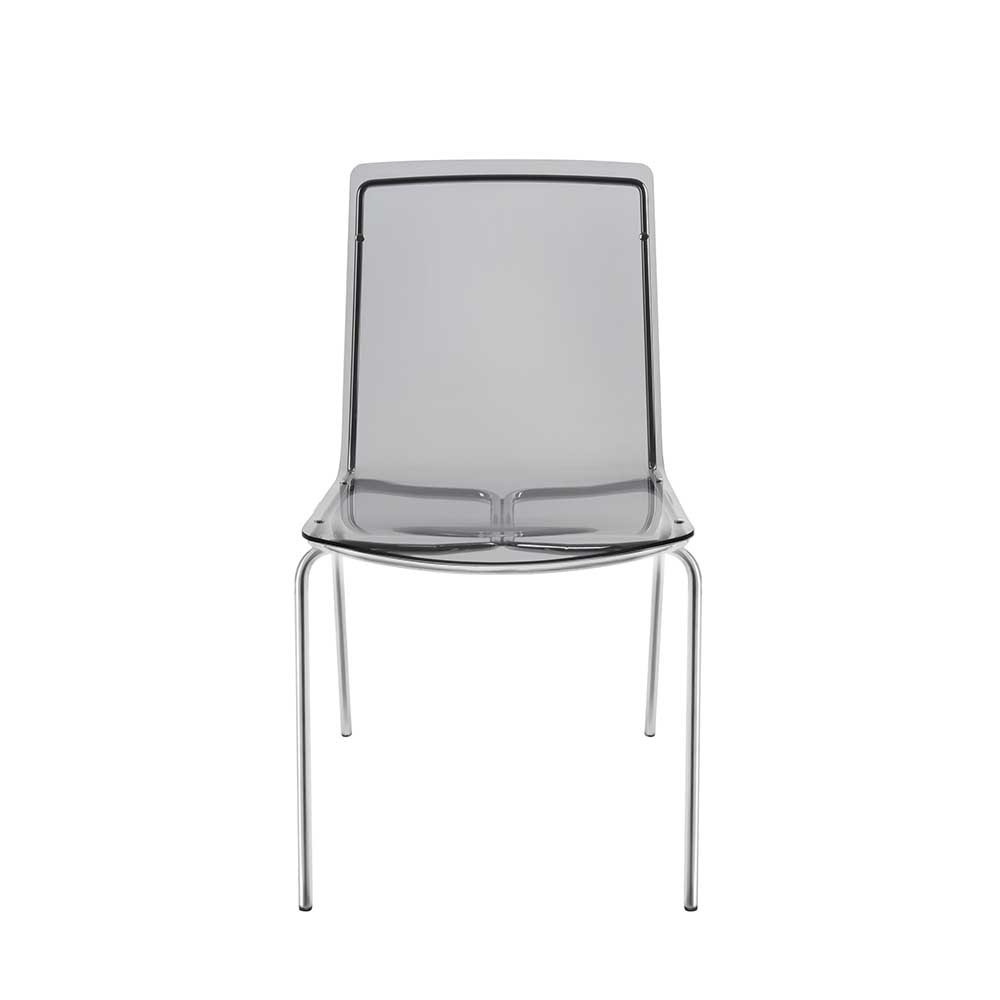 Iplex Design Milano ensemble de deux chaises en plexiglas et métal | kasa-store