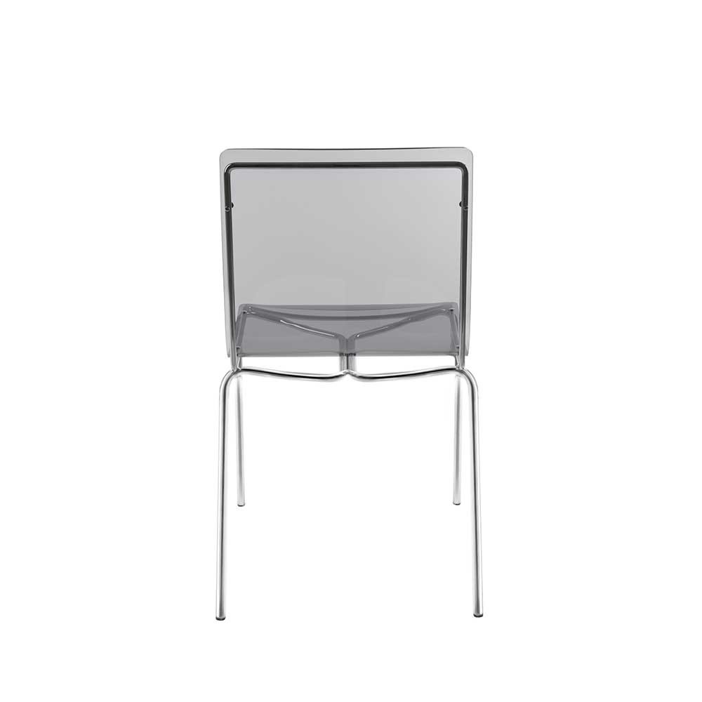 Iplex Design Milano Set bestehend aus zwei Stühlen aus Plexiglas und Metall | kasa-store