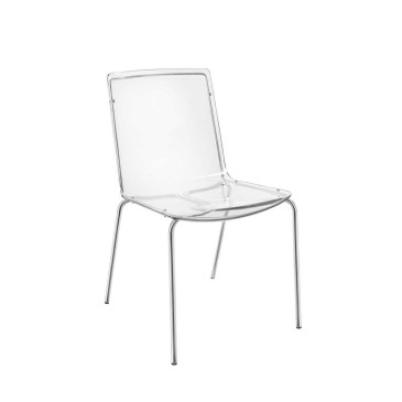 Iplex Design Milano set of two chairs in plexiglass and metal | kasa-store